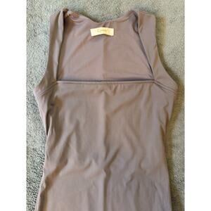 QINSEN Jumpsuit for Women Sleeveless Sexy Suqare Neck Stretch Skinny Leg Medium